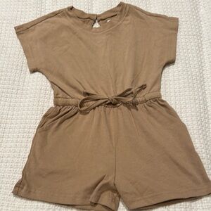 SweetHoney Tan Kids Romper